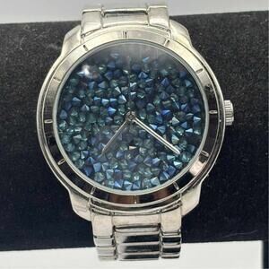 Retro Silver & Blue Men's Watch